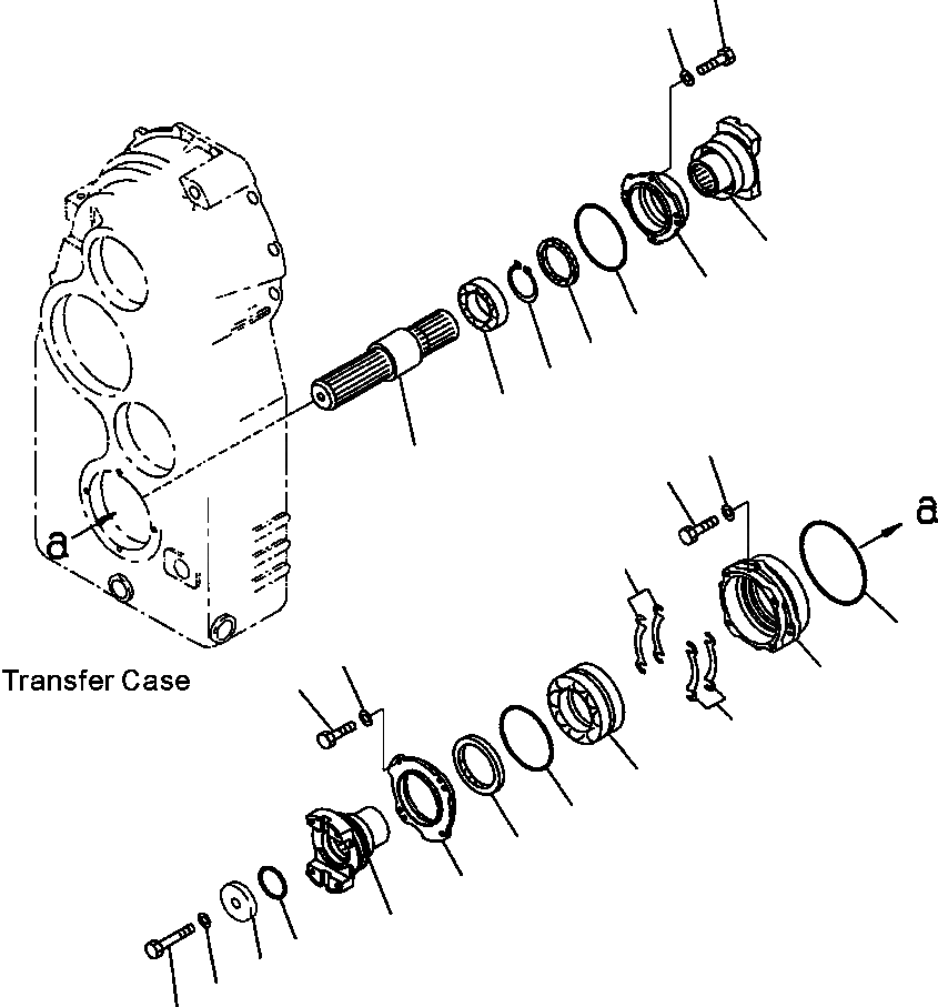 Схема запчастей Komatsu WA600-3 - F-9A ТРАНСМИССИЯ ПЕРЕДАЧА ВЫХОДНОЙ ВАЛ СИЛОВАЯ ПЕРЕДАЧА И КОНЕЧНАЯ ПЕРЕДАЧА