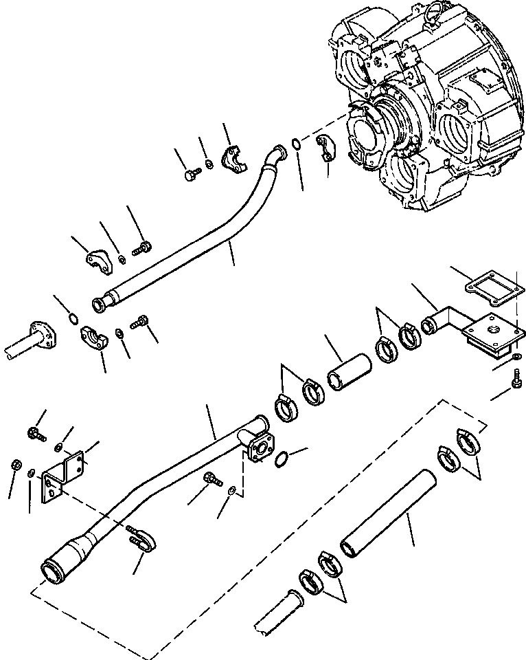 Схема запчастей Komatsu WA600-3 - F7-A ГИДРОТРАНСФОРМАТОР И ТРАНСМИССИЯ ЛИНИЯ CONVERTER ТРУБЫ СИЛОВАЯ ПЕРЕДАЧА И КОНЕЧНАЯ ПЕРЕДАЧА
