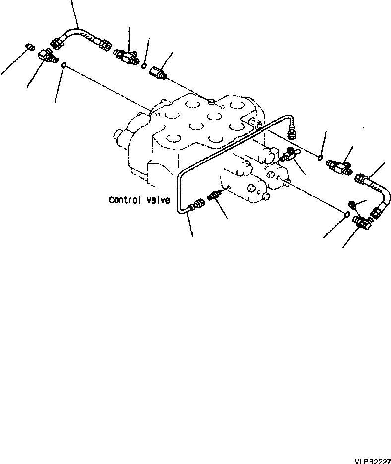 Схема запчастей Komatsu WA600-3 - H-A ОБОРУД-Е УПРАВЛЯЮЩ. КЛАПАН 2-Х СЕКЦИОНН. ЛИНИЯ СМАЗКИS ГИДРАВЛИКА