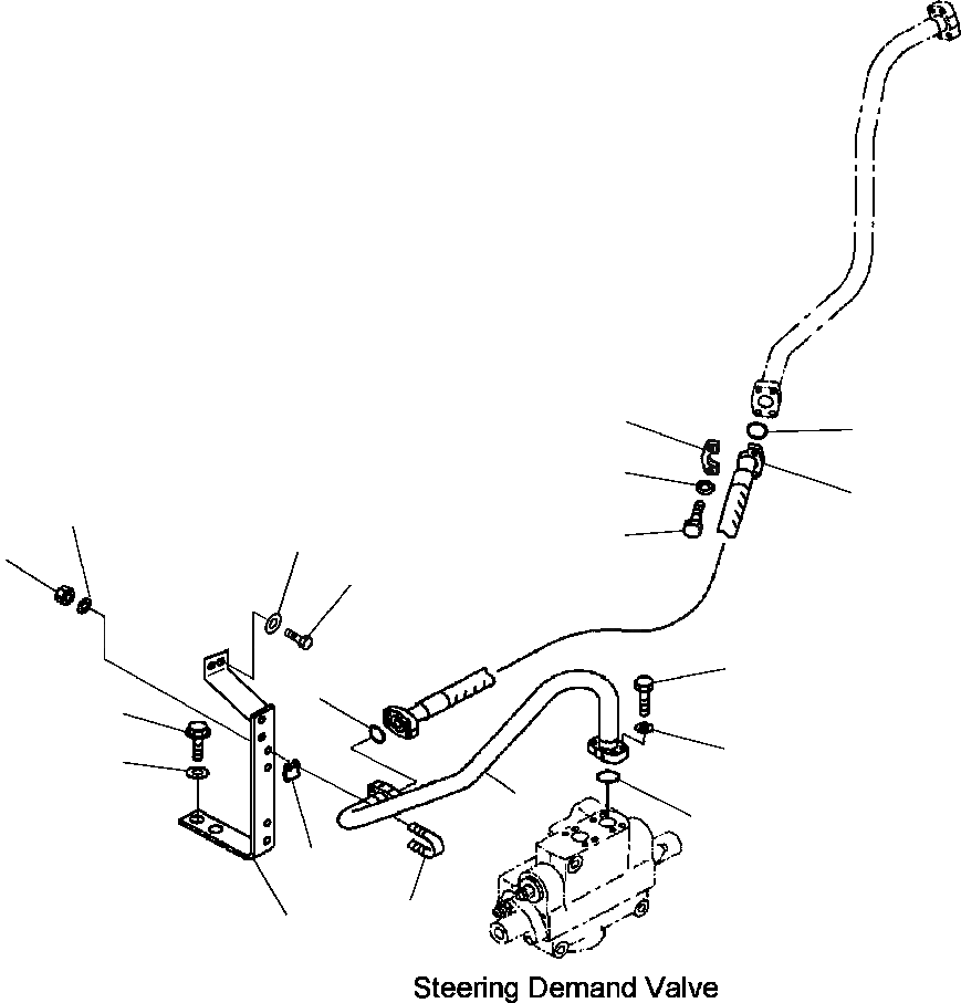 Схема запчастей Komatsu WA600-3 - H-A ГИДРОЛИНИЯ ЛИНИЯ ПОДАЧИ ДЛЯ РУЛЕВ. УПРАВЛЕНИЕ ЗАПРАШИВАЮЩ. КЛАПАН (/) ГИДРАВЛИКА