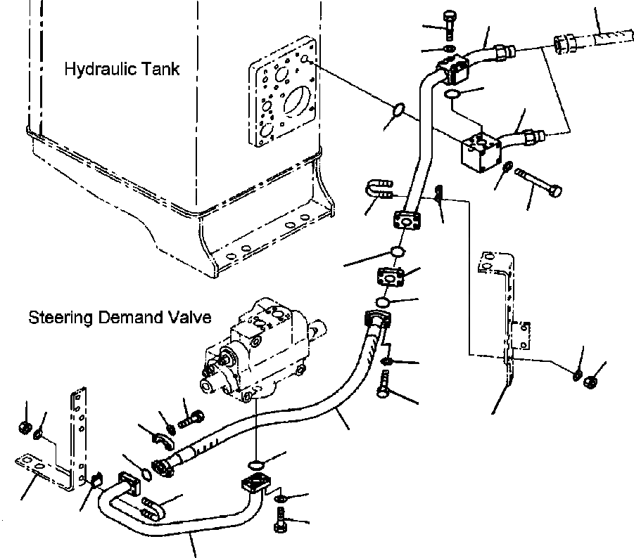 Схема запчастей Komatsu WA600-3 - H-8A ГИДРОЛИНИЯ РУЛЕВ. УПРАВЛЕНИЕ ЗАПРАШИВАЮЩ. КЛАПАН ЛИНИЯ ОХЛАЖДЕНИЯ ГИДРАВЛИКА