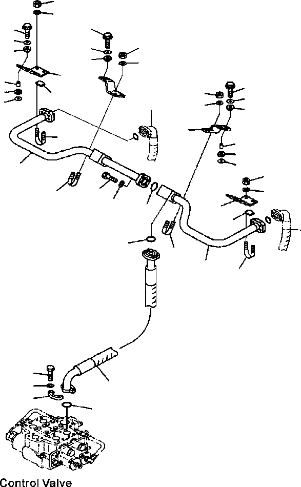 Схема запчастей Komatsu WA600-3 - H-A ГИДРОЛИНИЯ УПРАВЛЯЮЩ. КЛАПАН - ГИДРОЦИЛИНДР ПОДЪЕМА HEAD ЛИНИЯ ПОДАЧИ (ECSS) ГИДРАВЛИКА