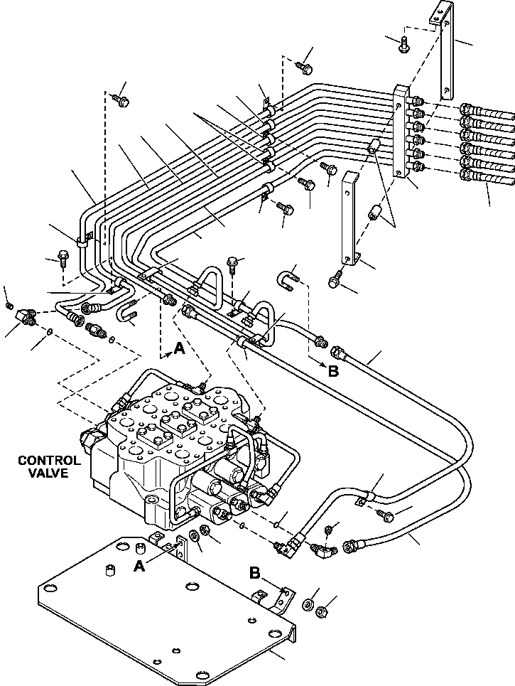 Схема запчастей Komatsu WA600-3 - H-A ГИДРОЛИНИЯ 3-Х СЕКЦИОНН. КОНТРОЛЬН. КЛАПАН - PPC КЛАПАН ГИДРАВЛИКА