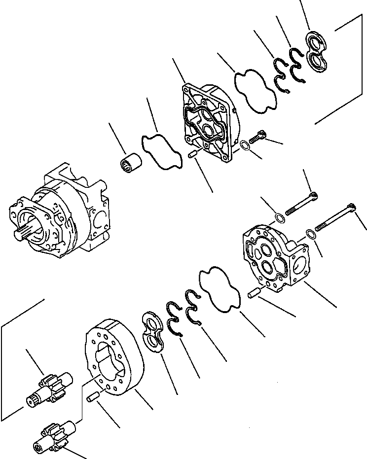 Схема запчастей Komatsu WA600-3 - H8-A ГИДР. НАСОС. ЗАДН. РАБОЧЕЕ ОБОРУДОВАНИЕ НАСОС ГИДРАВЛИКА