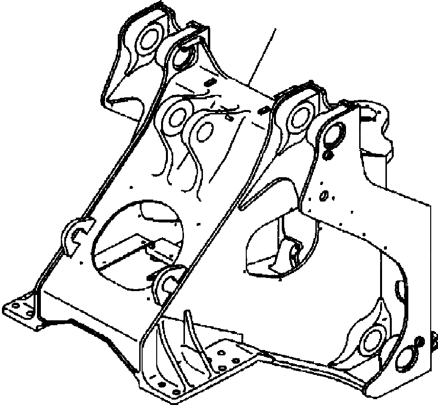 Схема запчастей Komatsu WA600-3 - J-A ПЕРЕДН. РАМА С ECSS ОСНОВНАЯ РАМА И ЕЕ ЧАСТИ