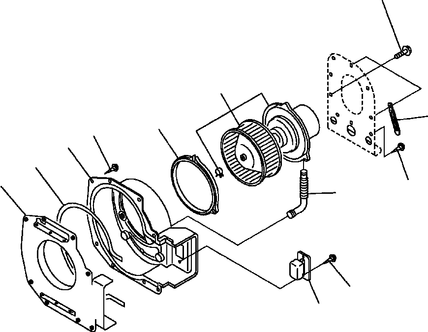 Схема запчастей Komatsu WA600-3 - K7-A КОНДИЦ. ВОЗДУХА НАГНЕТАТЕЛЬ ASSEMBLY OPERATORXD S ОБСТАНОВКА И СИСТЕМА УПРАВЛЕНИЯ