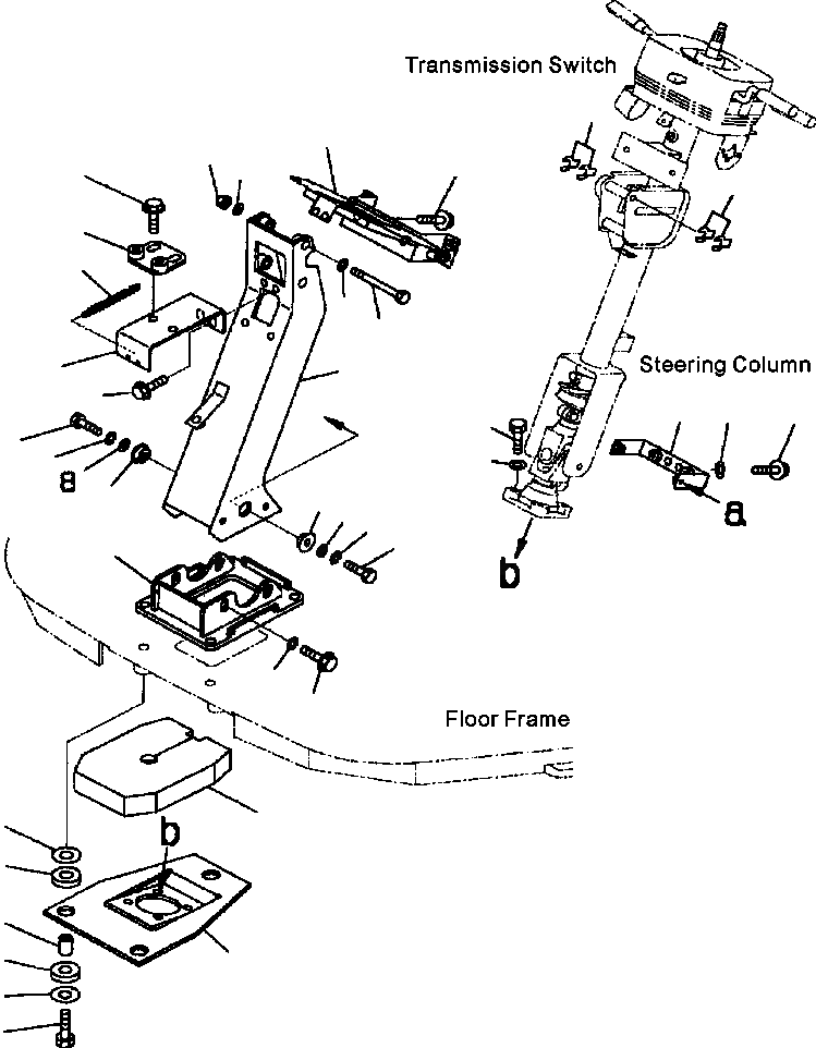 Схема запчастей Komatsu WA600-3 - K-A РУЛЕВОЕ КОЛЕСО, КОЛОНКА И КЛАПАН СУППОРТ И ЭЛЕМЕНТЫ КРЕПЛЕНИЯ OPERATORXD S ОБСТАНОВКА И СИСТЕМА УПРАВЛЕНИЯ