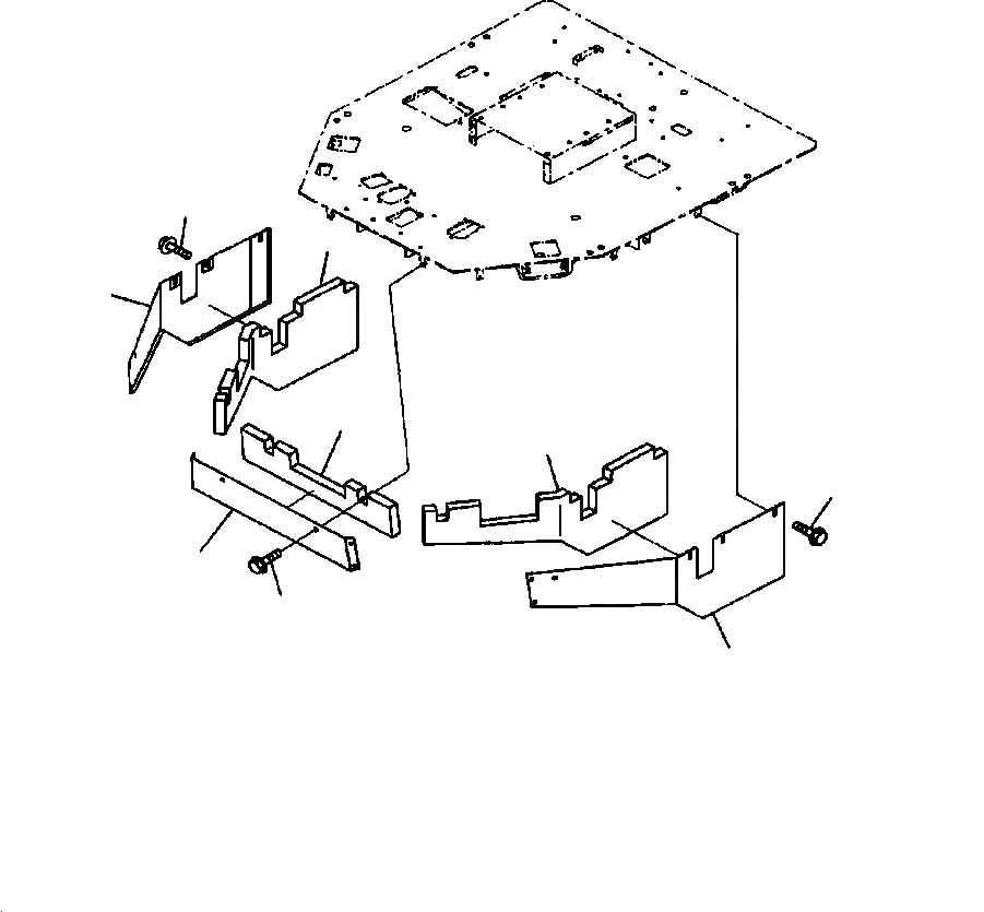 Схема запчастей Komatsu WA600-3 - M-A ПОКРЫТИЕ ПОЛА ЧАСТИ КОРПУСА