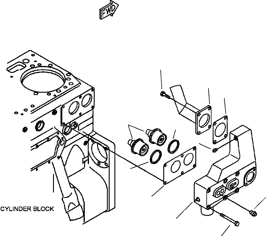 Схема запчастей Komatsu WA600-3LK - FIG. A7-AE ТЕРМОСТАТ ДВИГАТЕЛЬ