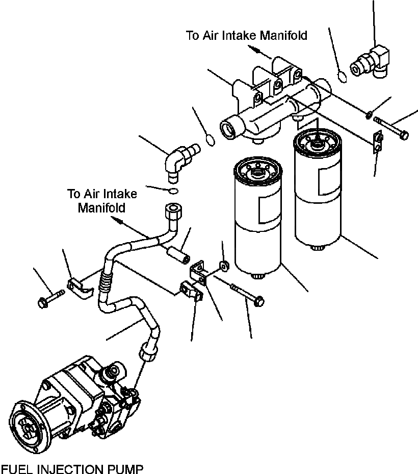 Схема запчастей Komatsu WA600-3LK - FIG. A-AD8 ТОПЛИВН. ФИЛЬТР. КРЕПЛЕНИЕ ДВИГАТЕЛЬ