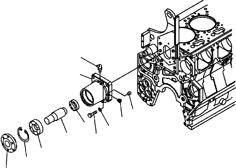 Схема запчастей Komatsu WA600-3LK - FIG. A-AC7 ПРИВОД ВЕНТИЛЯТОРА ДВИГАТЕЛЬ