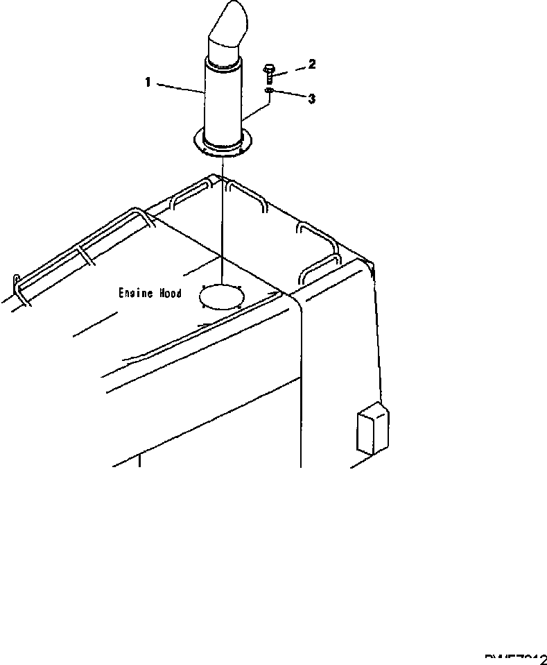 Схема запчастей Komatsu WA600-3LK - FIG. B-A ВЫПУСКН. СИСТЕМА КОМПОНЕНТЫ ДВИГАТЕЛЯ