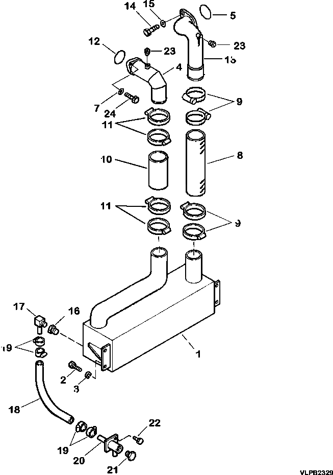 Схема запчастей Komatsu WA600-3LK - FIG. C-A РАДИАТОР - МАСЛООХЛАДИТЕЛЬ И ВОДН. ГИДРОЛИНИЯ СИСТЕМА ОХЛАЖДЕНИЯ