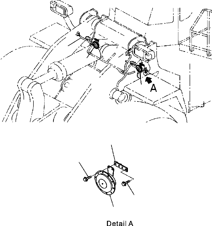 Схема запчастей Komatsu WA600-3LK - FIG. E-A ЗВУК. СИГНАЛ. ЭЛЕКТРИКА