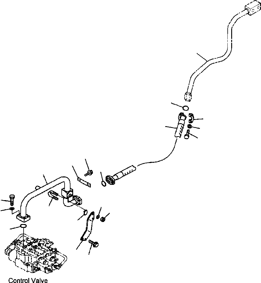 Схема запчастей Komatsu WA600-3LK - FIG. H-AA ГИДРАВЛ ЛИНИЯ - ЛИНИЯ ПОДАЧИ - УПРАВЛ-Е ЛИНИЯ ДЛЯ E.C.S.S. ГИДРАВЛИКА