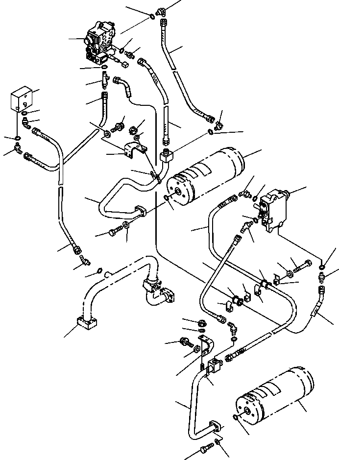 Схема запчастей Komatsu WA600-3LK - FIG. H-9A ГИДРОЛИНИЯ - E.C.S.S. ПОДАЧА ТРУБЫ ГИДРАВЛИКА