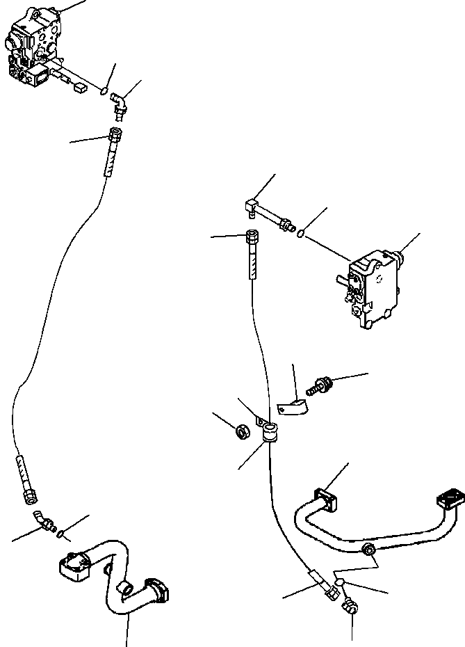Схема запчастей Komatsu WA600-3LK - FIG. H-A ГИДРАВЛ ЛИНИЯ - ВОЗВРАТН. ЛИНИЯ С ECSS ГИДРАВЛИКА