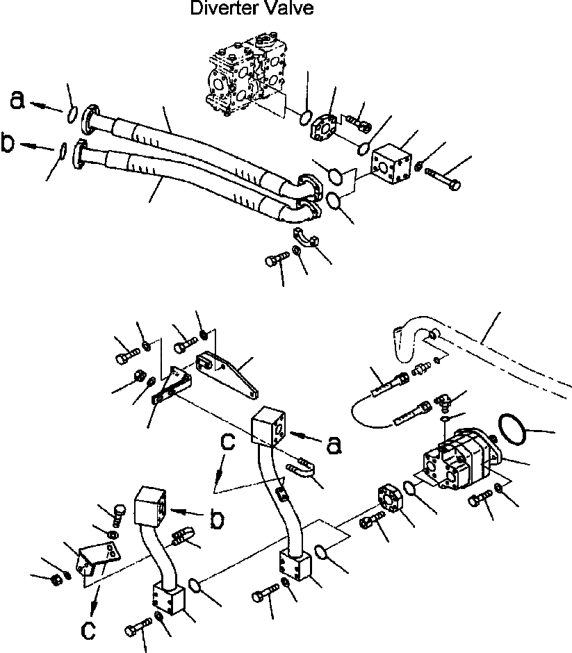 Схема запчастей Komatsu WA600-3LK - FIG. H-A ГИДРОЛИНИЯ ЭКСТРЕННОГО УПРАВЛЕНИЯ - ПЕРЕПУСКН. КЛАПАН - НАСОС ГИДРАВЛИКА