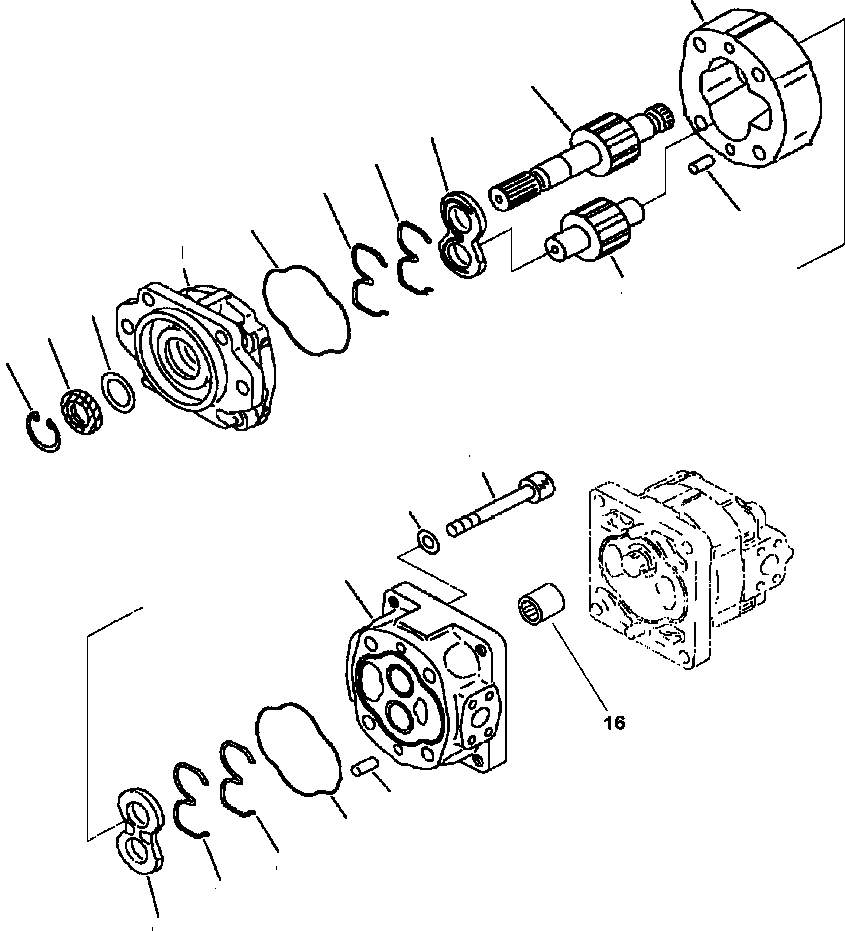 Схема запчастей Komatsu WA600-3LK - FIG. H8-A ГИДР. НАСОС. - НАСОС ТРАНСМИССИИ ГИДРАВЛИКА