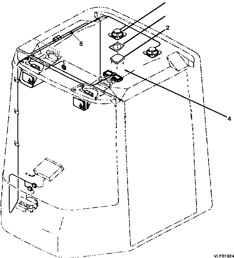 Схема запчастей Komatsu WA600-3LK - FIG. K8-A РАДИО - ГРОМКОГОВОРИТ.S КАБИНА ОПЕРАТОРА И СИСТЕМА УПРАВЛЕНИЯ