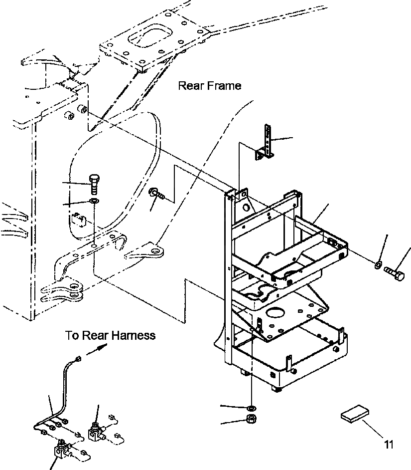 Схема запчастей Komatsu WA600-3LK - FIG. K-8A УПРАВЛ-Е ТОРМОЗОМ - Э/ПРОВОДКА И АККУМУЛЯТОР МОНТАЖНЫЙ КАРКАС КАБИНА ОПЕРАТОРА И СИСТЕМА УПРАВЛЕНИЯ