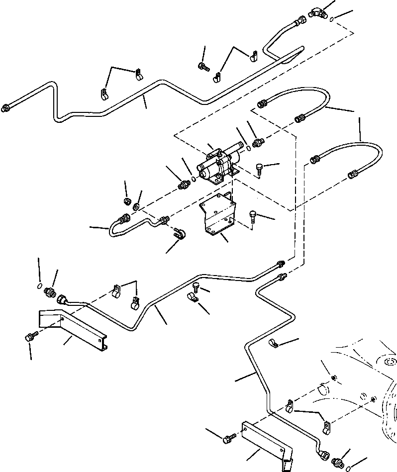 Схема запчастей Komatsu WA600-3LK - FIG. K7-A УПРАВЛ-Е ТОРМОЗОМ - ЗАДН. РЕГУЛ. УСИЛИЯ ТРУБЫ КАБИНА ОПЕРАТОРА И СИСТЕМА УПРАВЛЕНИЯ