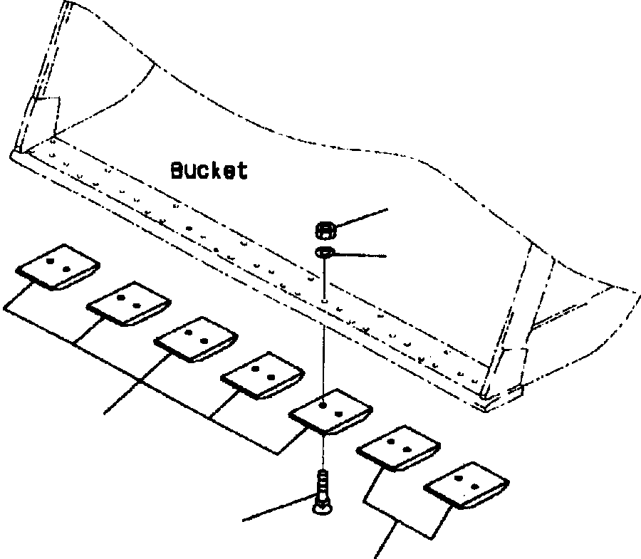 Схема запчастей Komatsu WA600-3LK - FIG. T-A СЕГМЕНТН. КРОМКА РАБОЧЕЕ ОБОРУДОВАНИЕ