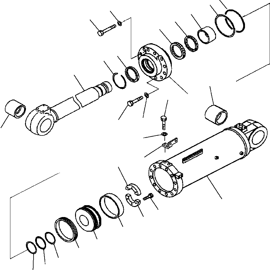 Схема запчастей Komatsu WA600-3LK - FIG. T-A ЦИЛИНДР КОВША РАБОЧЕЕ ОБОРУДОВАНИЕ