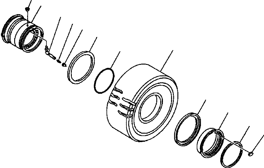 Схема запчастей Komatsu WA600-3LK - FIG. V-A КОЛЕСА И БЕСКАМЕРНЫЕ ШИНЫ АКСЕССУАРЫ