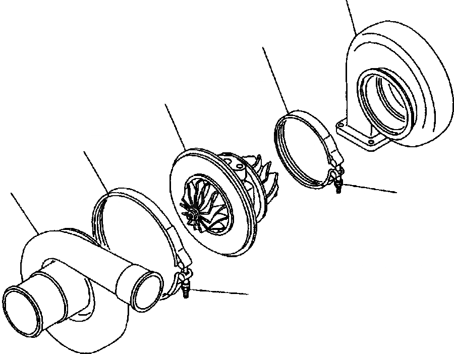 Схема запчастей Komatsu WA700-3L - FIG. A-CE ТУРБОНАГНЕТАТЕЛЬ - НОВ. RELEASE ДВИГАТЕЛЬ