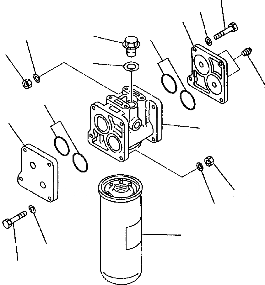 Схема запчастей Komatsu WA700-3L - FIG. A-AA МАСЛ. ПРОХОДНОЙ ФИЛЬТР ДВИГАТЕЛЬ