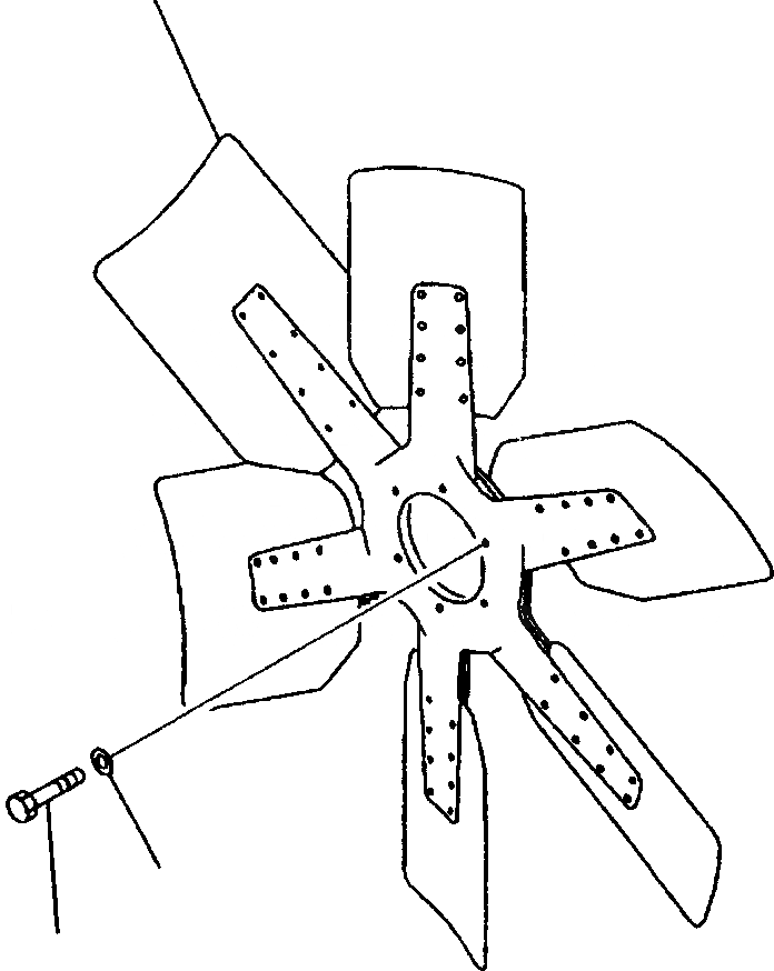 Схема запчастей Komatsu WA700-3L - FIG. A-AB8 ВЕНТИЛЯТОР ДВИГАТЕЛЬ