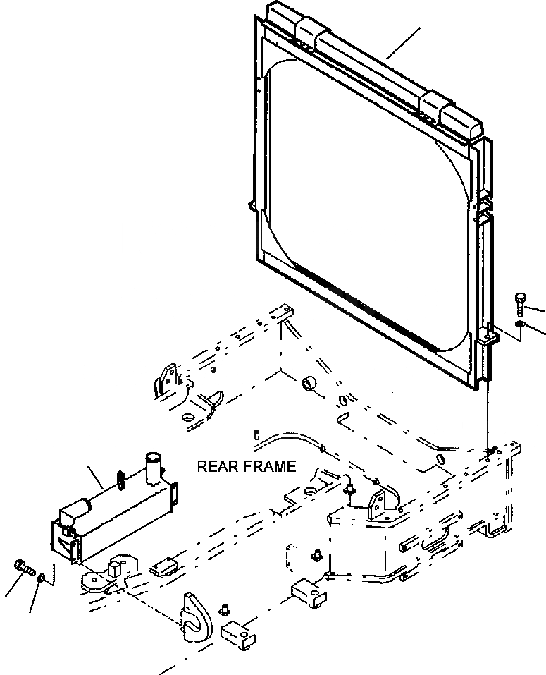 Схема запчастей Komatsu WA700-3L - FIG. C-A РАДИАТОР - МАСЛООХЛАДИТЕЛЬ И ГИДРОТРАНСФОРМАТОР МАСЛ. СИСТЕМА ОХЛАЖДЕНИЯ