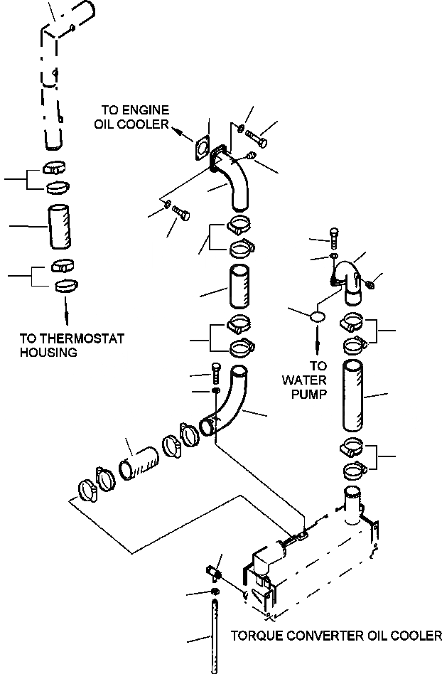 Схема запчастей Komatsu WA700-3L - FIG. C-A ЛИНИЯ ОХЛАЖДЕНИЯ - ГИДРОТРАНСФОРМАТОР ЛИНИЯ ОХЛАЖДЕНИЯ СИСТЕМА ОХЛАЖДЕНИЯ