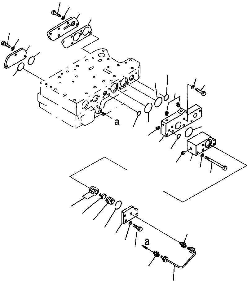 Схема запчастей Komatsu WA700-3L - FIG. F-A КЛАПАН УПРАВЛЕНИЯ ТРАНСМИССИЕЙ - КРЫШКАASSEMBLIES СИЛОВАЯ ПЕРЕДАЧА И КОНЕЧНАЯ ПЕРЕДАЧА