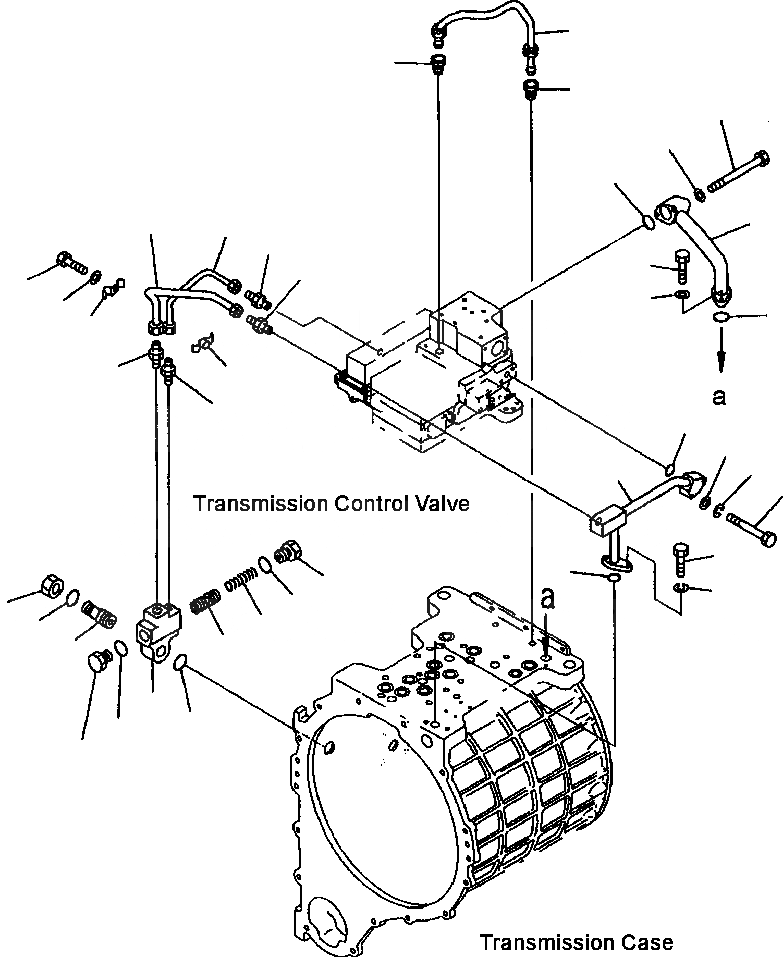 Схема запчастей Komatsu WA700-3L - FIG. F-A ТРАНСМИССИЯ СМАЗЫВ. КЛАПАН СИЛОВАЯ ПЕРЕДАЧА И КОНЕЧНАЯ ПЕРЕДАЧА