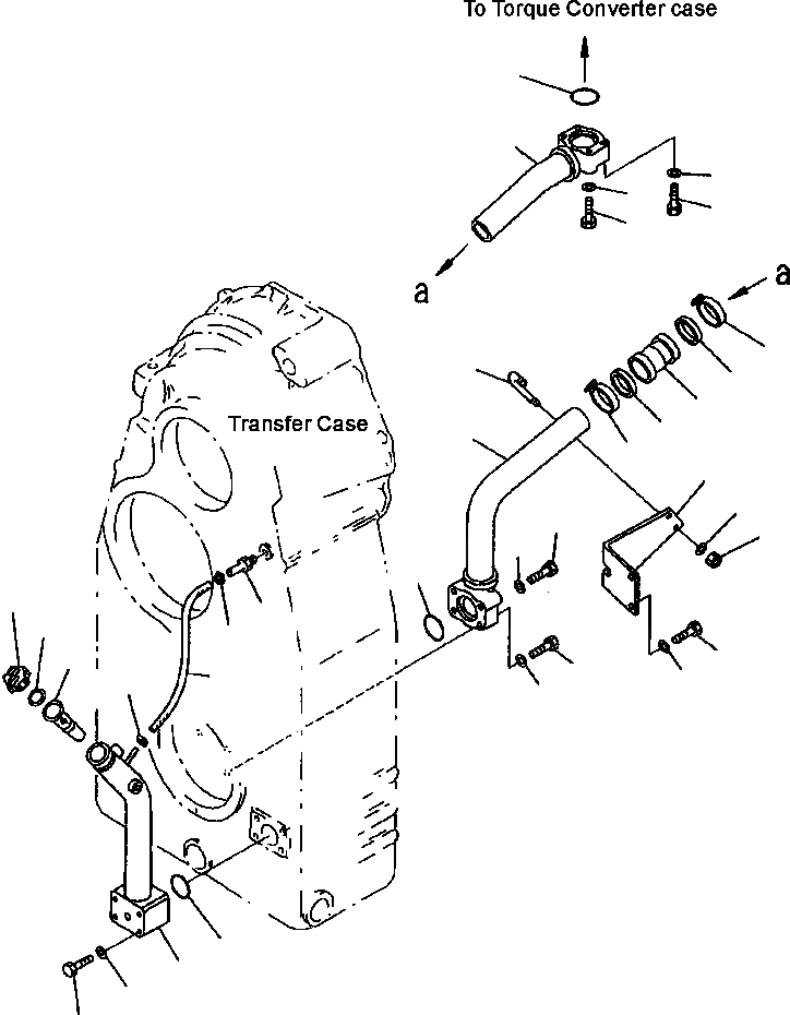 Схема запчастей Komatsu WA700-3L - FIG. F-8A НАПОЛНИТЕЛЬ СИЛОВАЯ ПЕРЕДАЧА И КОНЕЧНАЯ ПЕРЕДАЧА