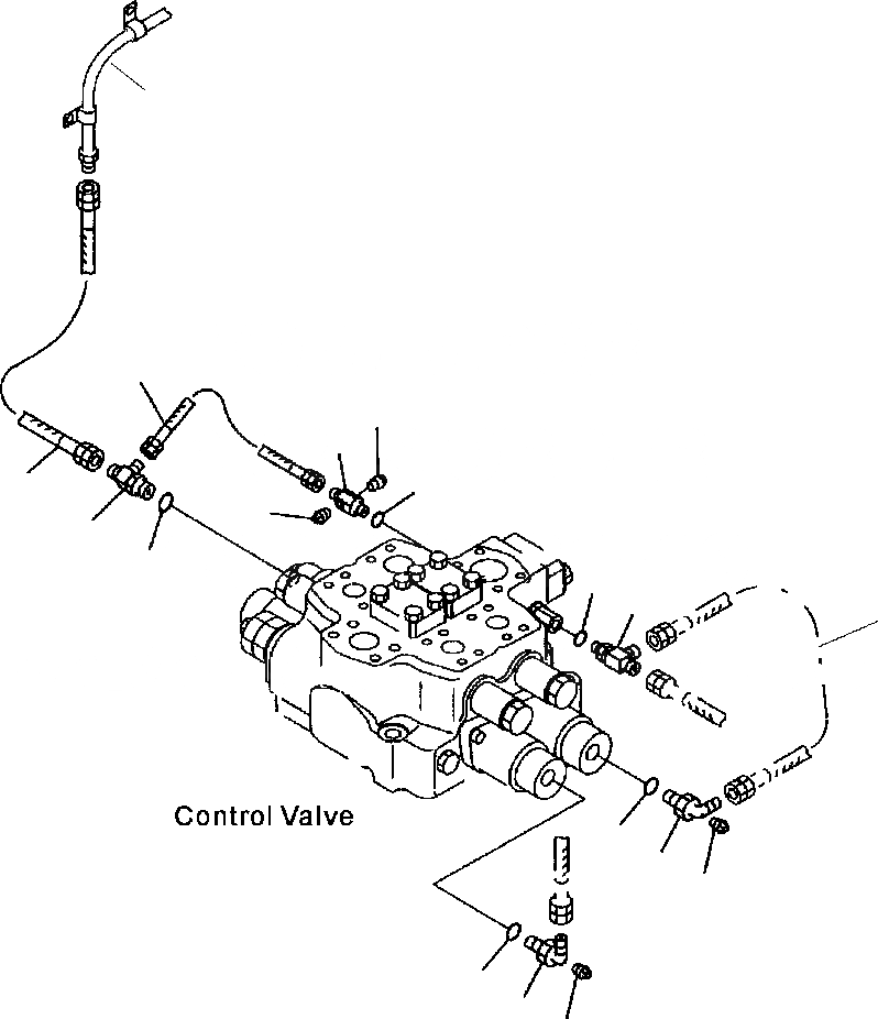 Схема запчастей Komatsu WA700-3L - FIG. H-A КОНТРОЛЬНЫЙ КЛАПАН РАБОЧ. ОБОРУДОВАНИЯ - ТРУБЫ ЧАСТИ ГИДРАВЛИКА