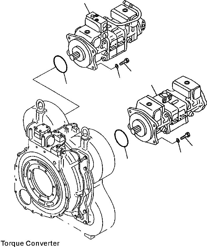 Схема запчастей Komatsu WA700-3L - FIG. H-A ГИДР. НАСОС. - ПОГРУЗ. НАСОС И РУЛЕВ. УПРАВЛЕНИЕ ПЕРЕКЛЮЧАТЕЛЬ НАСОС ГИДРАВЛИКА