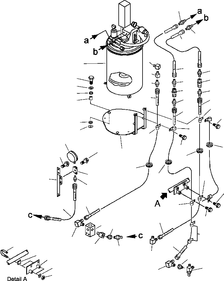 Схема запчастей Komatsu WA700-3L - FIG. J7-A АВТОМАТИЧ. СМАЗ. - НАСОС СМАЗКИ И ЗАДН. РАМА ВПРЫСК ЛИНИЯ ОСНОВНАЯ РАМА И ЕЕ ЧАСТИ