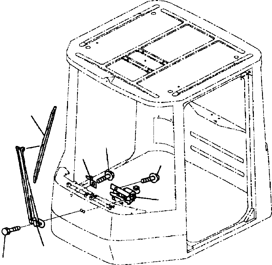 Схема запчастей Komatsu WA700-3L - FIG. K-A КАБИНА - ПЕРЕДН. ДВОРНИКИ КАБИНА ОПЕРАТОРА И СИСТЕМА УПРАВЛЕНИЯ