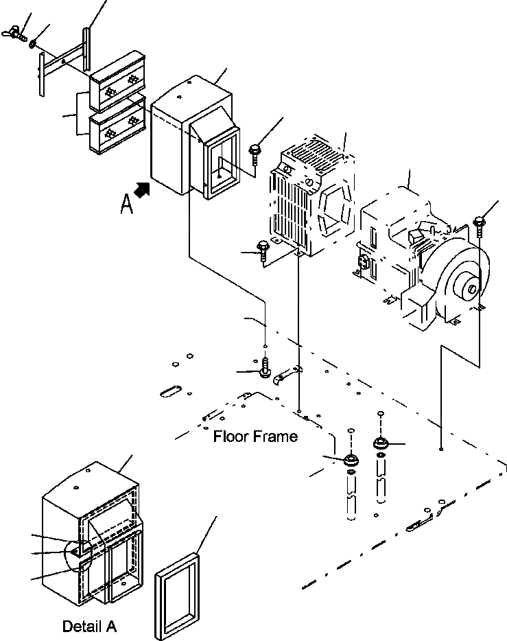 Схема запчастей Komatsu WA700-3L - FIG. K7-A КОНДИЦ. ВОЗДУХА - ОТСЕК ФИЛЬТРОВ КАБИНА ОПЕРАТОРА И СИСТЕМА УПРАВЛЕНИЯ