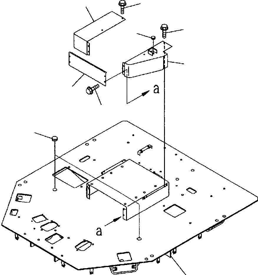 Схема запчастей Komatsu WA700-3L - FIG. K-A ПОЛ - ОСНОВН. КОНСТРУКЦИЯ С ДЖОЙСТИК РУЛЕВ. УПРАВЛЕНИЕ КАБИНА ОПЕРАТОРА И СИСТЕМА УПРАВЛЕНИЯ