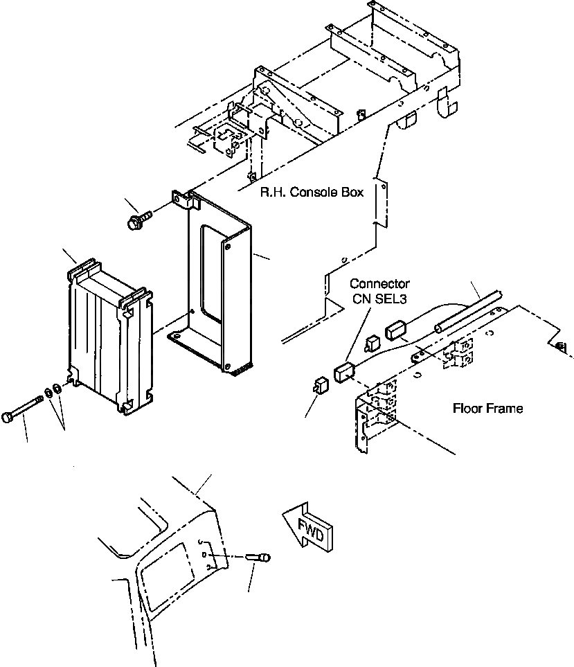 Схема запчастей Komatsu WA700-3L - FIG. K-A ПОЛ Э/ПРОВОДКА - КОНТРОЛЛЕР ТРАНСМИССИИ С ДЖОЙСТИК РУЛЕВ. УПРАВЛЕНИЕ КАБИНА ОПЕРАТОРА И СИСТЕМА УПРАВЛЕНИЯ