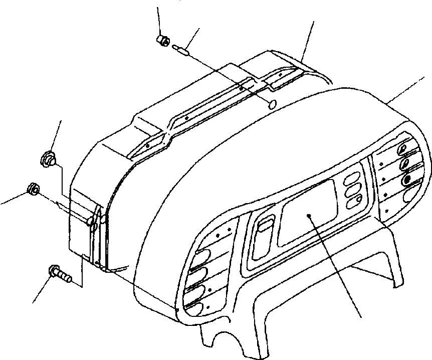 Схема запчастей Komatsu WA700-3L - FIG. K-A ОСНОВН. МОНИТОР - ВНУТР. ЧАСТИ КАБИНА ОПЕРАТОРА И СИСТЕМА УПРАВЛЕНИЯ