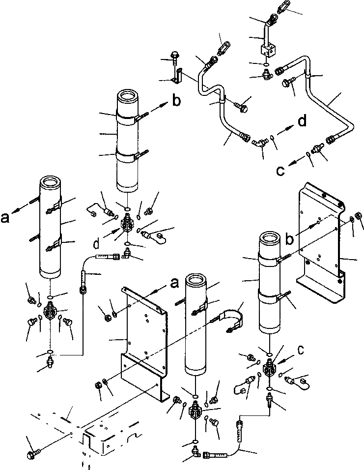Схема запчастей Komatsu WA700-3L - FIG. K-A УПРАВЛ-Е ТОРМОЗОМ - АККУМУЛЯТОР КОМПОНЕНТЫ КАБИНА ОПЕРАТОРА И СИСТЕМА УПРАВЛЕНИЯ