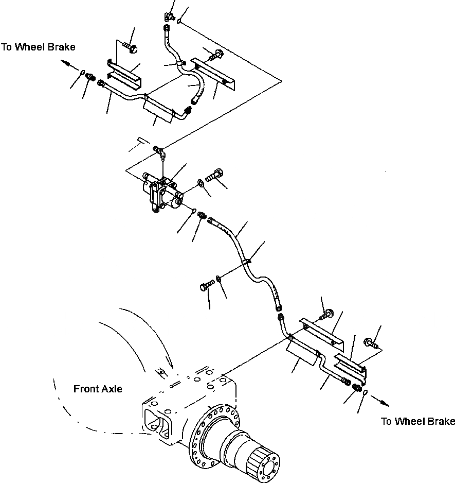 Схема запчастей Komatsu WA700-3L - FIG. K7-A ТОРМОЗНАЯ ГИДРОЛИНИЯ - ПЕРЕДН. РЕГУЛ. УСИЛИЯ - ТОРМОЗ. КАБИНА ОПЕРАТОРА И СИСТЕМА УПРАВЛЕНИЯ
