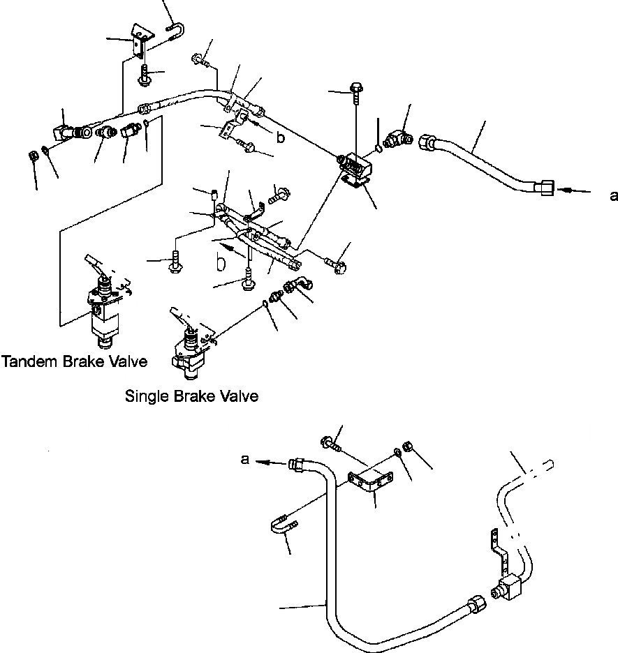 Схема запчастей Komatsu WA700-3L - FIG. K7-8A ТОРМОЗНАЯ ГИДРОЛИНИЯ - ВОЗВРАТН. ЛИНИЯ КАБИНА ОПЕРАТОРА И СИСТЕМА УПРАВЛЕНИЯ