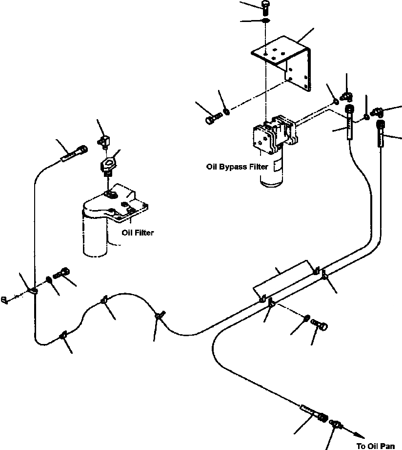 Схема запчастей Komatsu WA700-1L - ПРОХОДНОЙ ФИЛЬТР (МАСЛ. ФИЛЬТР ЛИНИЯ) КОМПОНЕНТЫ ДВИГАТЕЛЯ & ЭЛЕКТРИКА