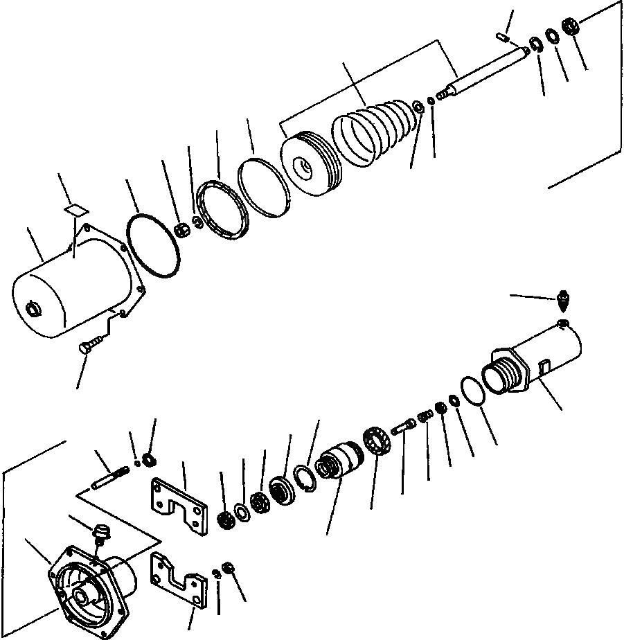 Схема запчастей Komatsu WA700-1L - ТОРМОЗ. КАМЕРА ВЕДУЩ. ВАЛ